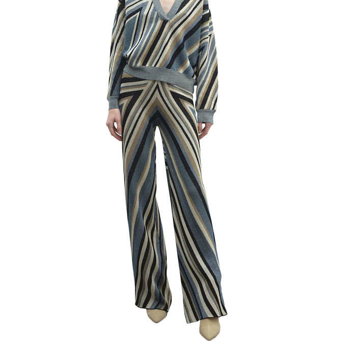 PANTALONE IN MAGLIA JACQUARD