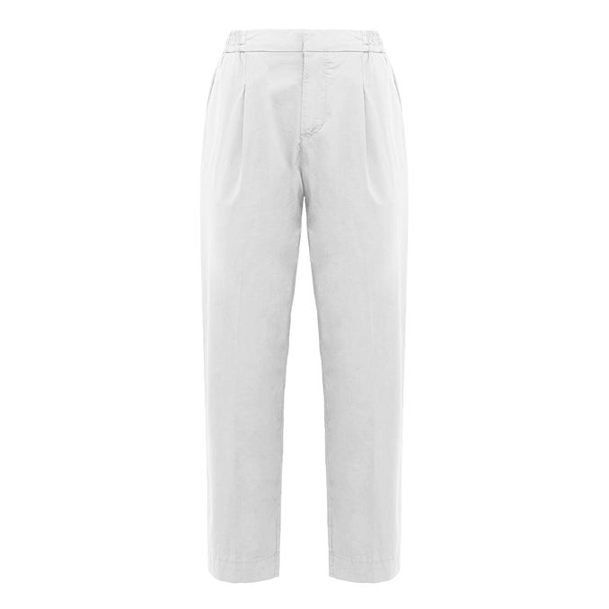 PANTALONE IN TELA PARACUTE Donna Bianco