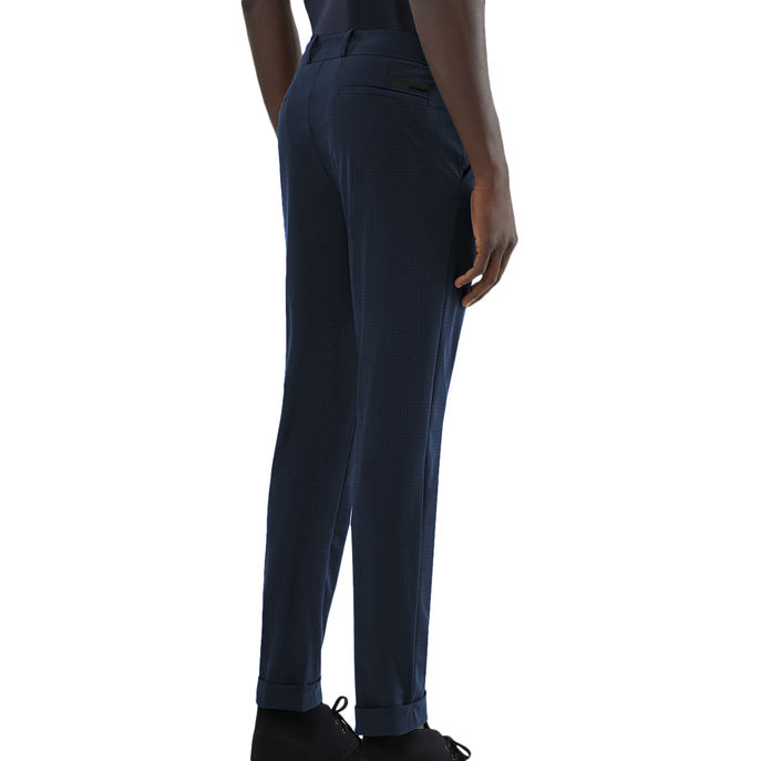 PANTALONE MICRO CHINO Uomo Blu Navy