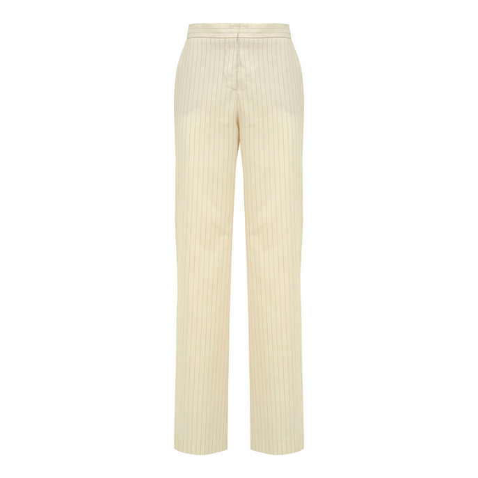 PANTALONE MONACO Donna Ivory Camel