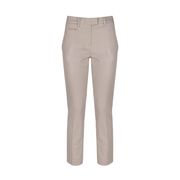 PANTALONE PERFECT PUNTO MILANO MICROFANTASIA Donna Bianco tortora PANTALONE PERFECT PUNTO MILANO MICROFANTASIA Donna Bianco tortora