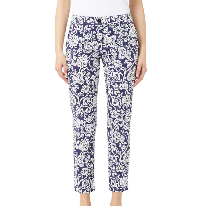 PANTALONE PERGOLA Donna Blu Fiore