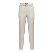 PANTALONE POTENZA 2 SIGARETTA Donna Bianco PANTALONE POTENZA 2 SIGARETTA Donna Bianco