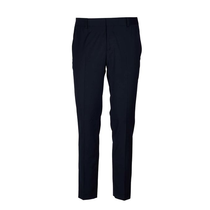 PANTALONE SLIMATO CON PIEGA CENTRALE Uomo Blu