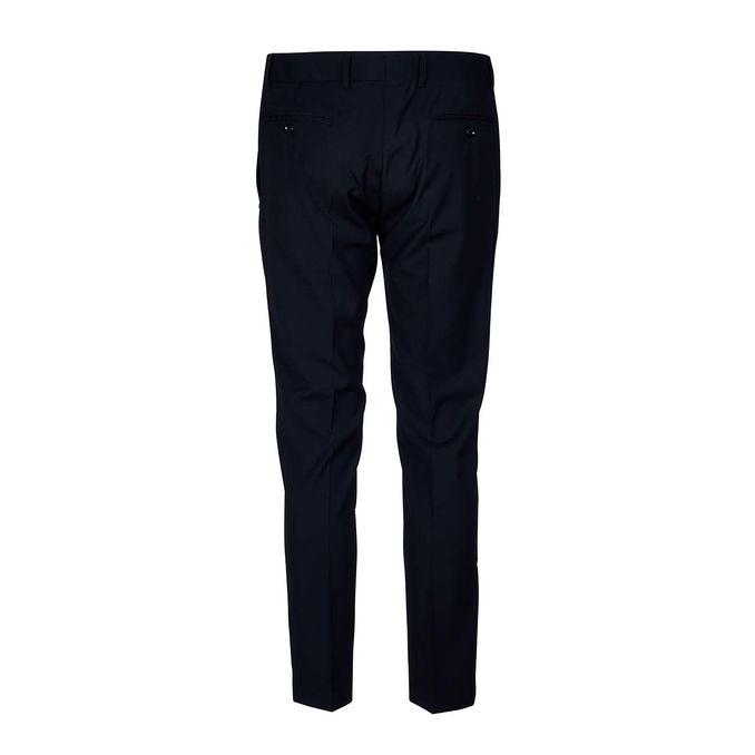 PANTALONE SLIMATO CON PIEGA CENTRALE Uomo Blu
