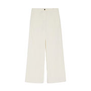 PANTALONE STELLARE VELLUTO Donna Bianco Avorio PANTALONE STELLARE VELLUTO Donna Bianco Avorio