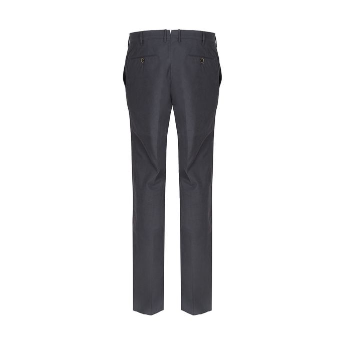 PANTALONE SUPERSLIM IN COTONE STRETCH MICROFANTASIA Uomo Antracite