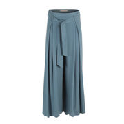 PANTALONE TROUPE ENVER SATIN STRETECH OPACO Donna Blu Avio PANTALONE TROUPE ENVER SATIN STRETECH OPACO Donna Blu Avio