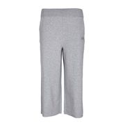 PANTALONE TUTA GAUCHO CON LOGO Donna Grigio chiaro melange PANTALONE TUTA GAUCHO CON LOGO Donna Grigio chiaro melange