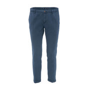 PANTALONI A SIGARETTA CON RISVOLTO Uomo Blu PANTALONI A SIGARETTA CON RISVOLTO Uomo Blu