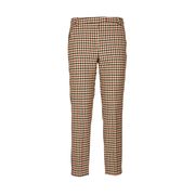 PANTALONI A SIGARETTA FUNE A CHECK Donna Beige Moro PANTALONI A SIGARETTA FUNE A CHECK Donna Beige Moro