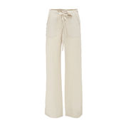 PANTALONI AMPI CON TASCHE Donna Beige Soft PANTALONI AMPI CON TASCHE Donna Beige Soft