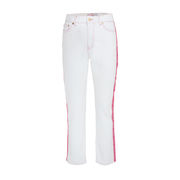 PANTALONI BANDE LOGATE Donna Bianco PANTALONI BANDE LOGATE Donna Bianco