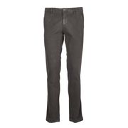 PANTALONI CHINO MILANO EXTRA SLIM IN COTONE PANAMA Uomo Grigio PANTALONI CHINO MILANO EXTRA SLIM IN COTONE PANAMA Uomo Grigio
