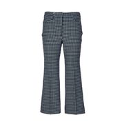 PANTALONI GAMBA LARGA TRACIA A QUADRI Donna Verde Scuro PANTALONI GAMBA LARGA TRACIA A QUADRI Donna Verde Scuro
