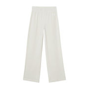 PANTALONI IN JERSEY DI VELLUTO A COSTE Donna Muslin Latte PANTALONI IN JERSEY DI VELLUTO A COSTE Donna Muslin Latte