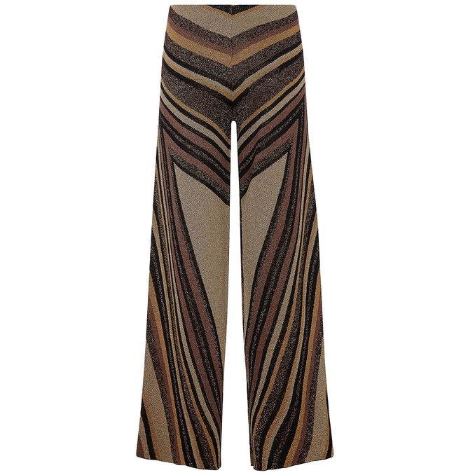 PANTALONI IN MAGLIA JACQUARD