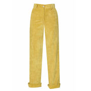 PANTALONI ISEDO GAMBA DRITTA VELLUTO Donna Giallo PANTALONI ISEDO GAMBA DRITTA VELLUTO Donna Giallo