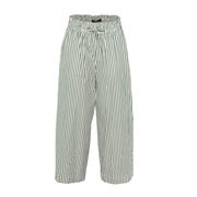PANTALONI LINFA A PALAZZO A RIGHE Donna Bianco Verde PANTALONI LINFA A PALAZZO A RIGHE Donna Bianco Verde