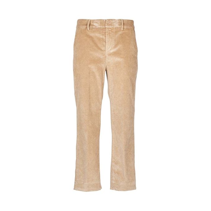 PANTALONI MELI IN VELLUTO A COSTE Donna Beige