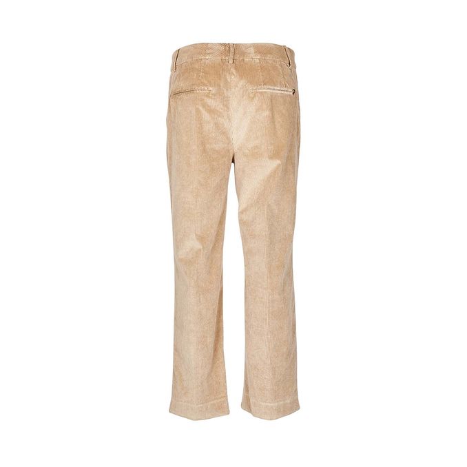 PANTALONI MELI IN VELLUTO A COSTE Donna Beige