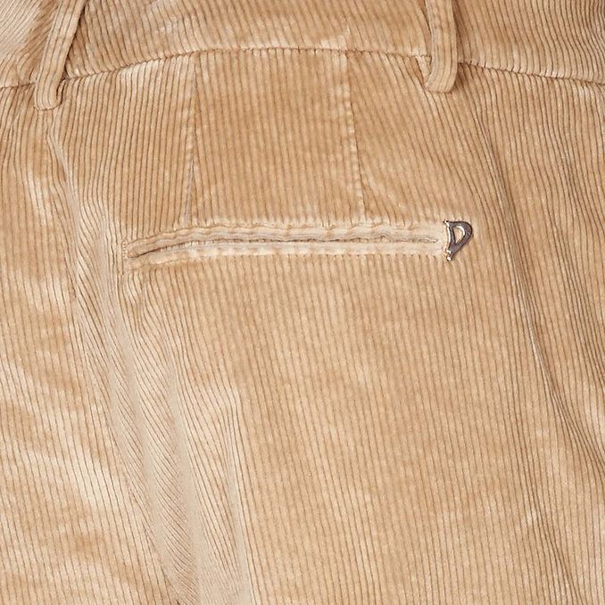 PANTALONI MELI IN VELLUTO A COSTE Donna Beige