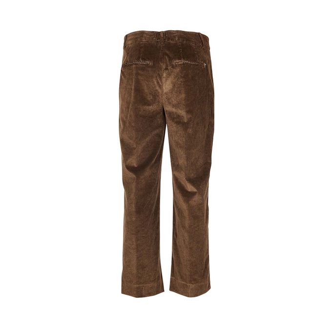 PANTALONI MELI IN VELLUTO A COSTE Donna Verde Militare