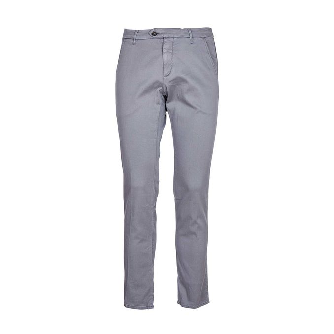 ROY ROGER'S PANTALONI NEW ROLF DRILL Uomo Grey | Mascheroni Store