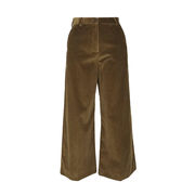 PANTALONI TOBIA CROPPED IN VELLUTO A COSTINE Donna Fango PANTALONI TOBIA CROPPED IN VELLUTO A COSTINE Donna Fango