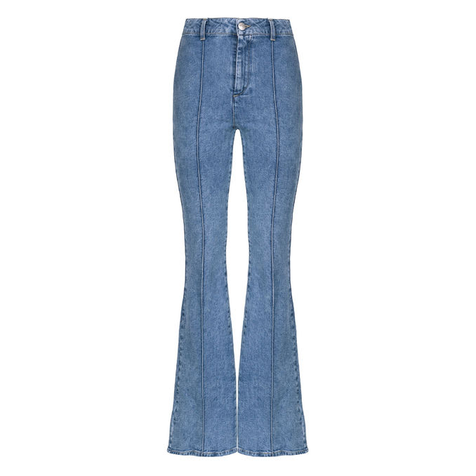 PANTALONI VINTAGE BONNET DENIM A ZAMPA Donna Denim Vintage