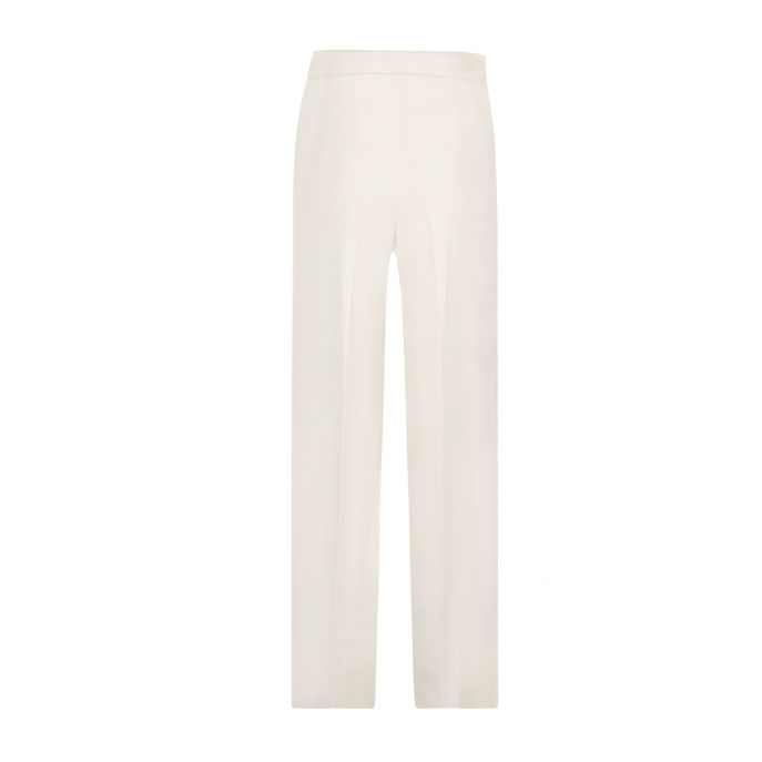 PANTALONI VISCOSA GAMBA LARGA Donna Bianco