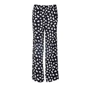 PANTAPALAZZO IN CREPE CON PETALI Donna Black PANTAPALAZZO IN CREPE CON PETALI Donna Black