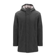 PARKA CON CAPPUCCIO SCUBA ECO FUR Uomo Antracite PARKA CON CAPPUCCIO SCUBA ECO FUR Uomo Antracite