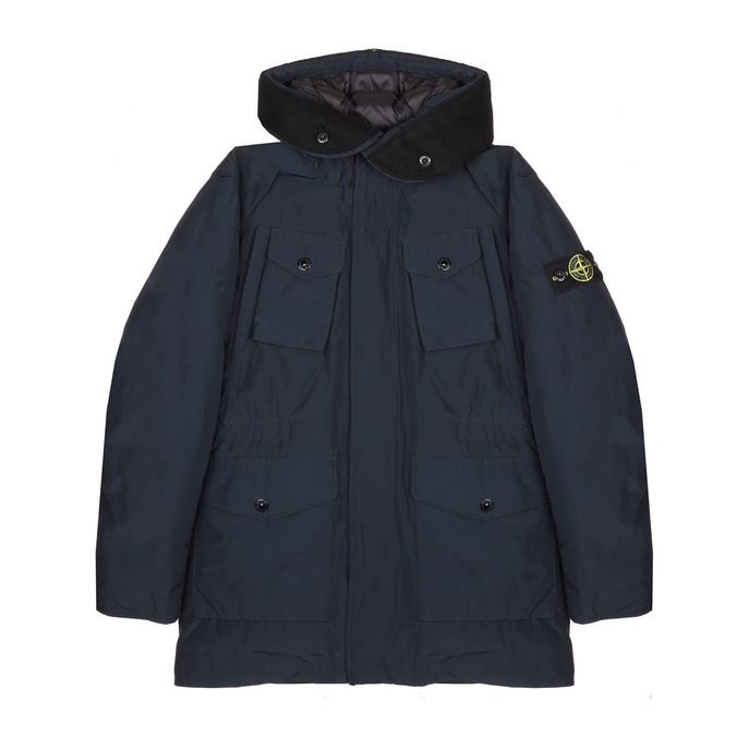 PARKA MULTITASCA CON CAPPUCCIO REVERSIBILE Kids Navy