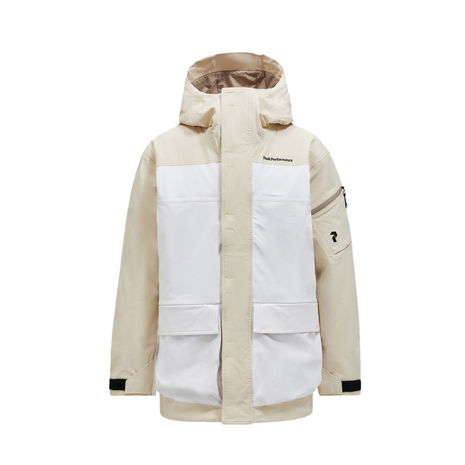 PARKA SHELL 2L STRETCH Uomo Sand Fog Offwhite