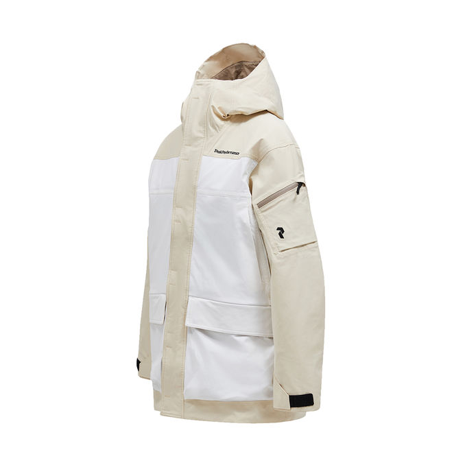 PARKA SHELL 2L STRETCH Uomo Sand Fog Offwhite
