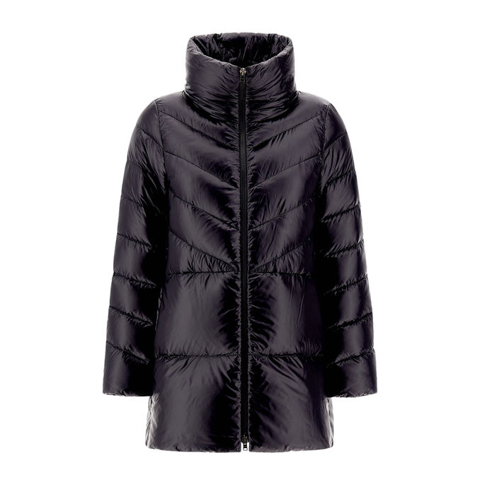 PIUMINO A-SHAPE IN NYLON Donna Nero