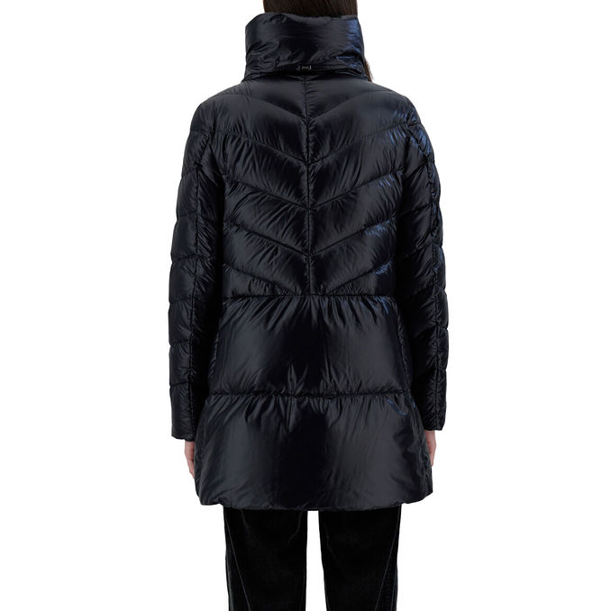 PIUMINO A-SHAPE IN NYLON Donna Nero