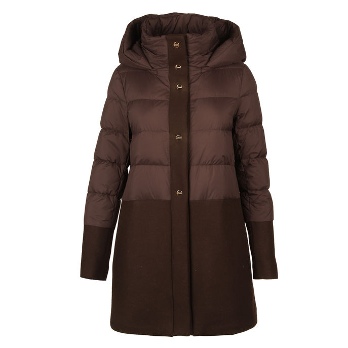 PIUMINO ASIMMETRICO Donna Marrone Scuro