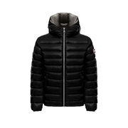 PIUMINO CANGIANTE CON CAPPUCCIO FISSO Bambina Nero Dark Steel PIUMINO CANGIANTE CON CAPPUCCIO FISSO Bambina Nero Dark Steel