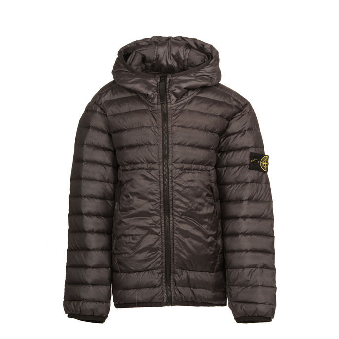 PIUMINO CON CAPPUCCIO Kids Charcoal