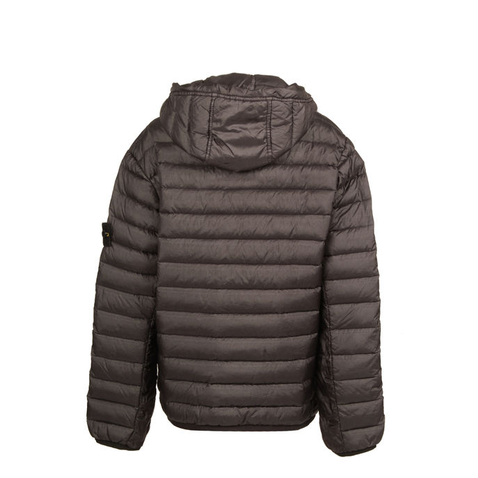 PIUMINO CON CAPPUCCIO Kids Charcoal