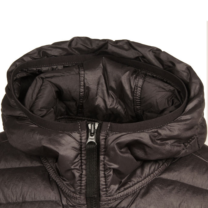 PIUMINO CON CAPPUCCIO Kids Charcoal