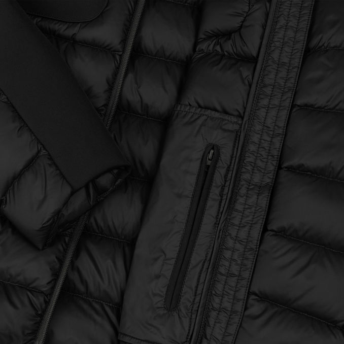 PIUMINO DOPPIO TESSUTO CON CAPPUCCIO FISSO Uomo Nero