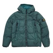 PIUMINO DYED NYLON CRINKLE CON CAPPUCCIO Bambino Petrol verde PIUMINO DYED NYLON CRINKLE CON CAPPUCCIO Bambino Petrol verde
