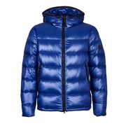 PIUMINO HONOVA IN NYLON CON ZIP E CAPPUCCIO Uomo Bluette PIUMINO HONOVA IN NYLON CON ZIP E CAPPUCCIO Uomo Bluette