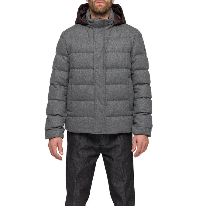 PIUMINO IN LANA CON CAPPUCCIO