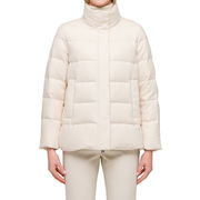 PIUMINO IN LANA CORTO CON ZIP LATERALI PIUMINO IN LANA CORTO CON ZIP LATERALI