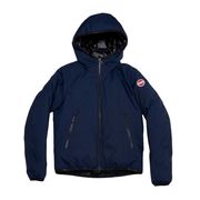 PIUMINO IN TESSUTO TECNICO CON CAPPUCCIO Bambino Blu PIUMINO IN TESSUTO TECNICO CON CAPPUCCIO Bambino Blu