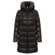PIUMINO LUNGO CON CAPPUCCIO Donna Nero Dark Steel PIUMINO LUNGO CON CAPPUCCIO Donna Nero Dark Steel